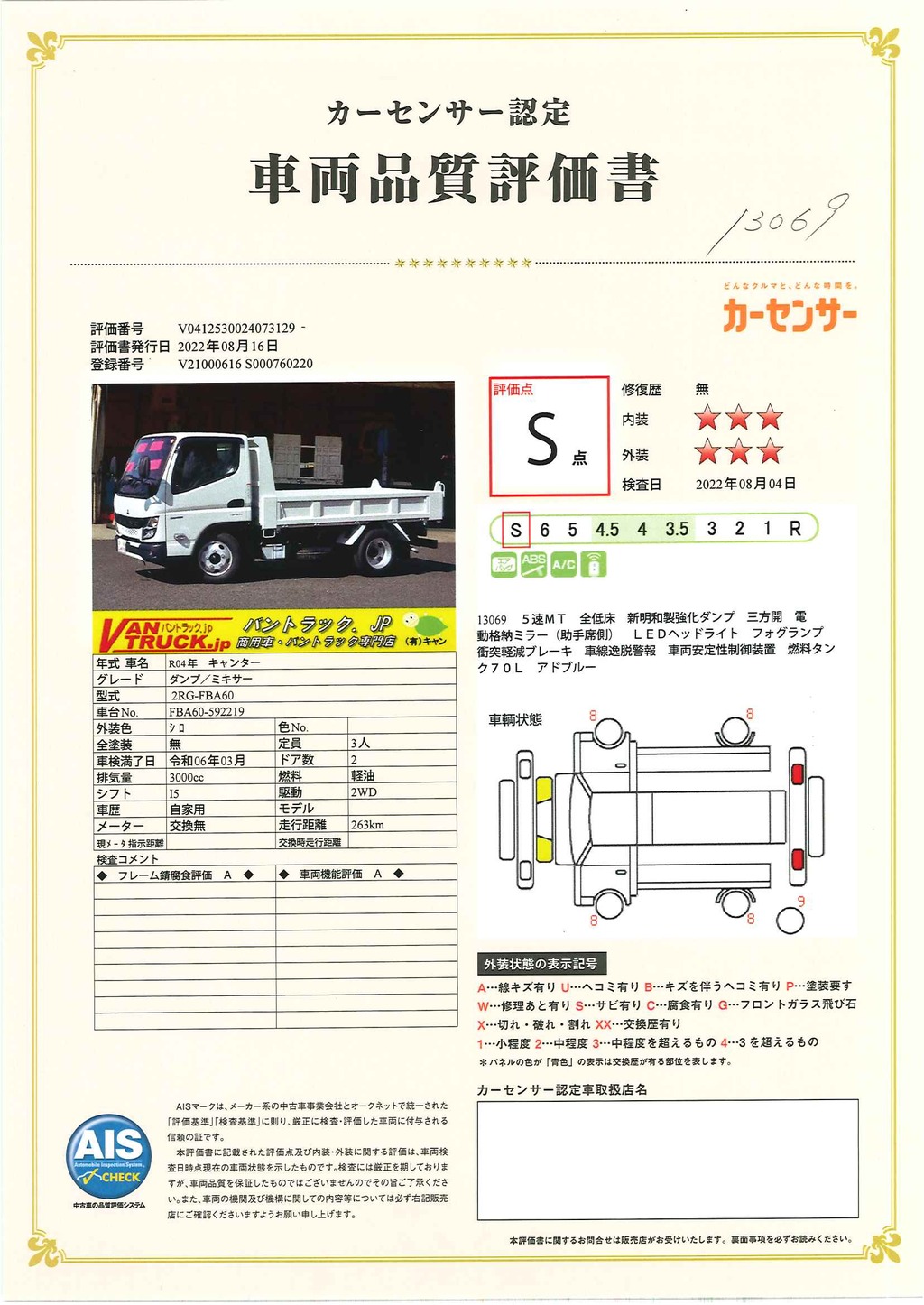 （未使用）　キャンター　強化ダンプ　新明和製　積載３０００ｋｇ　三方開　全低床　左電格ミラー　スマートキー　ＬＥＤヘッドライト　衝突軽減ブレーキ　車線逸脱警報　５速ＭＴ！車検「Ｒ６年３月まで！」32