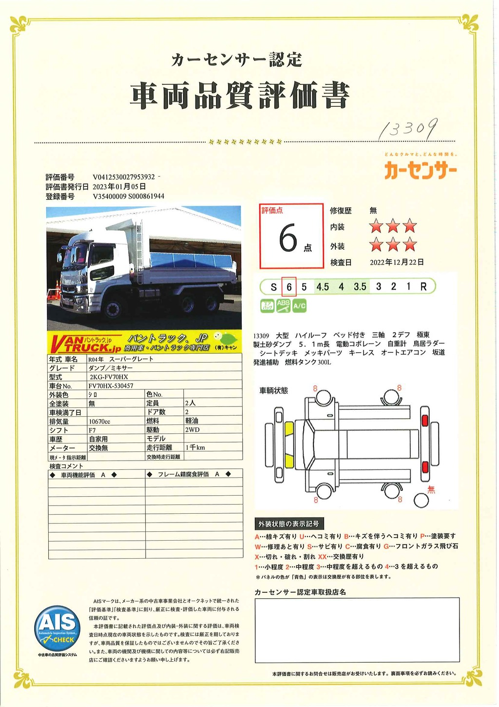 （未使用）　スーパーグレート　大型　「ハイルーフ」　三軸　２デフ　土砂ダンプ　極東製　積載８９００ｋｇ　電動コボレーン　５．１ｍ長　メッキパーツ　鳥居シートデッキ&ラダー付き　キーレス　ＬＥＤヘッドライト　燃料タンク３００Ｌ　衝突軽減ブレーキ　車線逸脱警報　７速ＭＴ！総重量２０トン未満！46